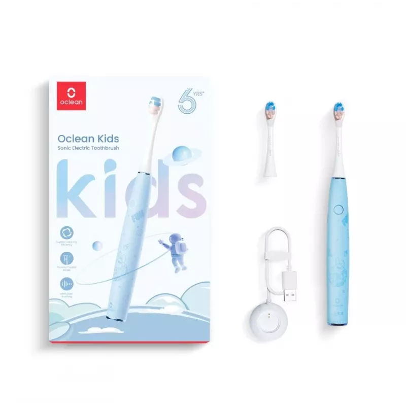 Dantų šepetėlis Oclean Kids vaikams mėlynas