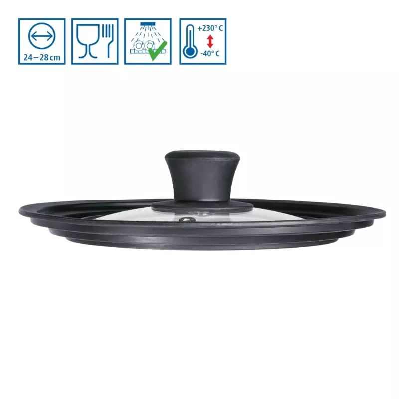 Hama 111545 keptuvės dangtis juoda, skaidri