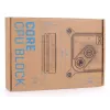 Vandens blokas Alphacool Core 1 Aurora Carbon Brass Copper Nickel Black 72mm