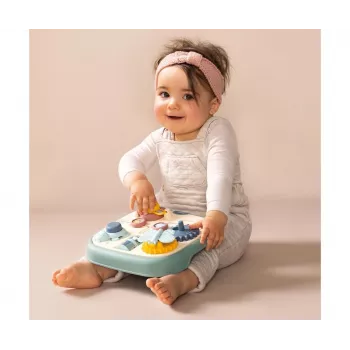 Interaktyvus planšetinis kompiuteris SMOBY Little 12m+ lavinamasis žaislas kūdikiams su mygtukais, garsais ir mokymosi veiklomis