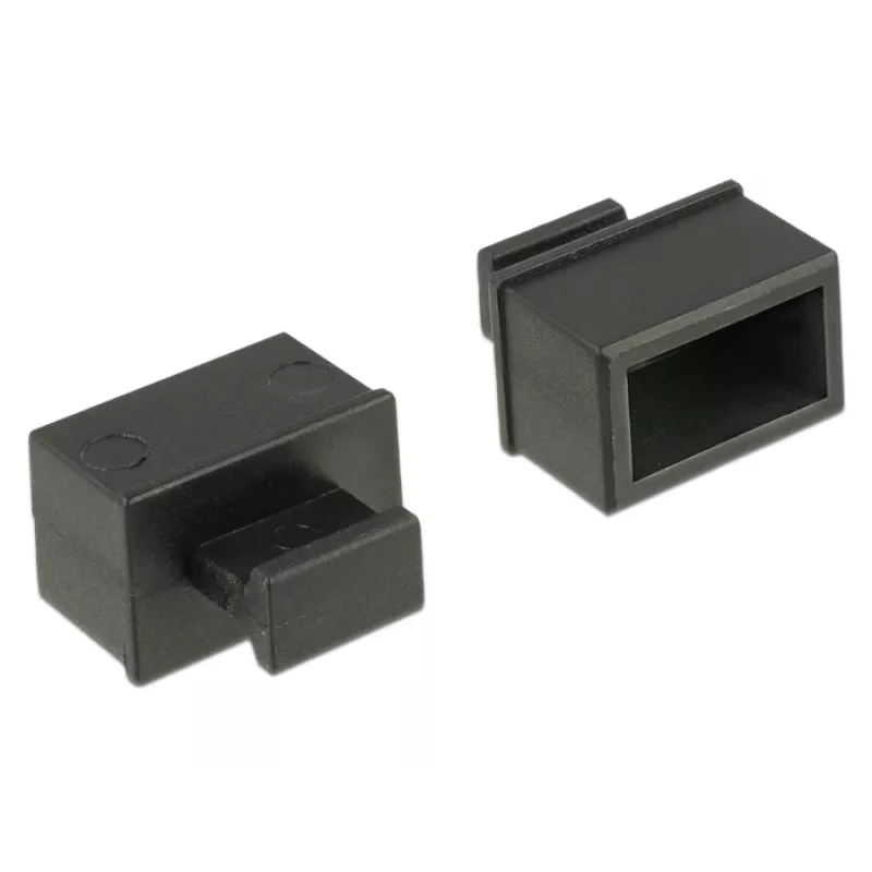 Socket safety cover DeLOCK 64021 Juoda 10 vnt.