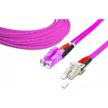 Lightwin aukštos kokybės dvipusis LWL komutacinis kabelis - MM OM4 - LSH - LC (LDP-50 LSH-LC 10.0 OM4)