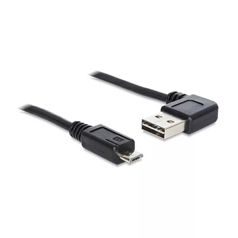 USB laidas DeLOCK 1m USB 2.0 A - micro-B m/m juodas