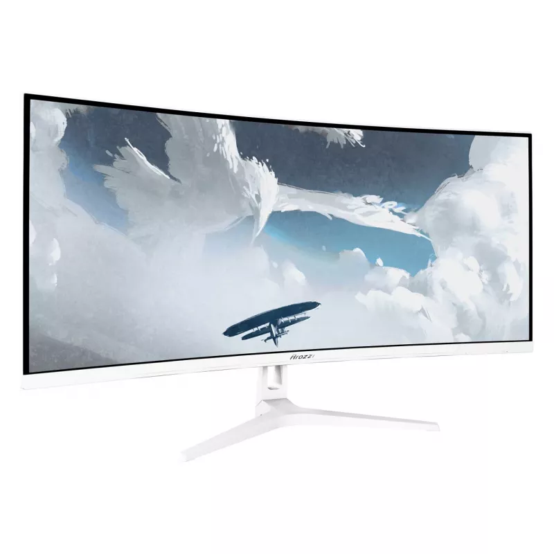 Lenktas monitorius Arozzi Nova 34 colių (86,4 cm) VA LED 3440×1440 21:9 1 ms Baltas