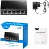 Nevaldomas komutatorius Cudy FS105 5 prievadai Fast Ethernet 10/100 juodas