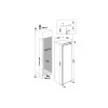 Whirlpool šaldytuvas | WHSD18A013D1 | Energijos efektyvumo klasė E | Įmontuojamas | Larder | Aukštis 177 cm | Šaldytuvo naudingoji talpa 306 l | Ekranas | 30 dB | Nerūdijantis plienas