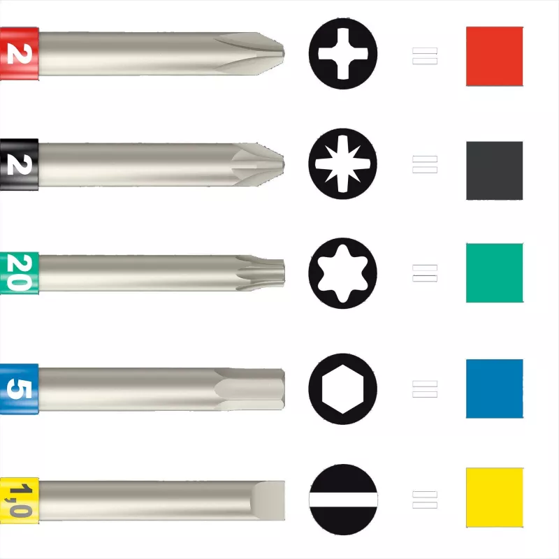 Dviračių įrankių rinkinys Wera 7 Kraftform Safe-Torque Speed 7 vnt. 361 g