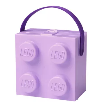 Dėžutė Room Copenhagen LEGO dėžė su rankena levandų spalvos 40240004 — plastikinis daiktadėžė LEGO ir žaislams