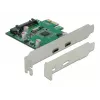 DeLOCK PCI Express x1 kortelė su 2 x USB Type-C™ lizdais