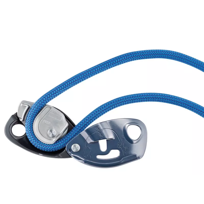 Vamzdinis apsaugos įtaisas Petzl GRIGRI – aliuminis ir plienas, 175 g, vienas vnt., raudona/oranžinė