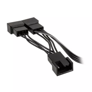 Ventiliatoriaus PWM skirstytuvo kabelis Kolink 1-į-3, 4 kontaktų PWM, 0,35 m