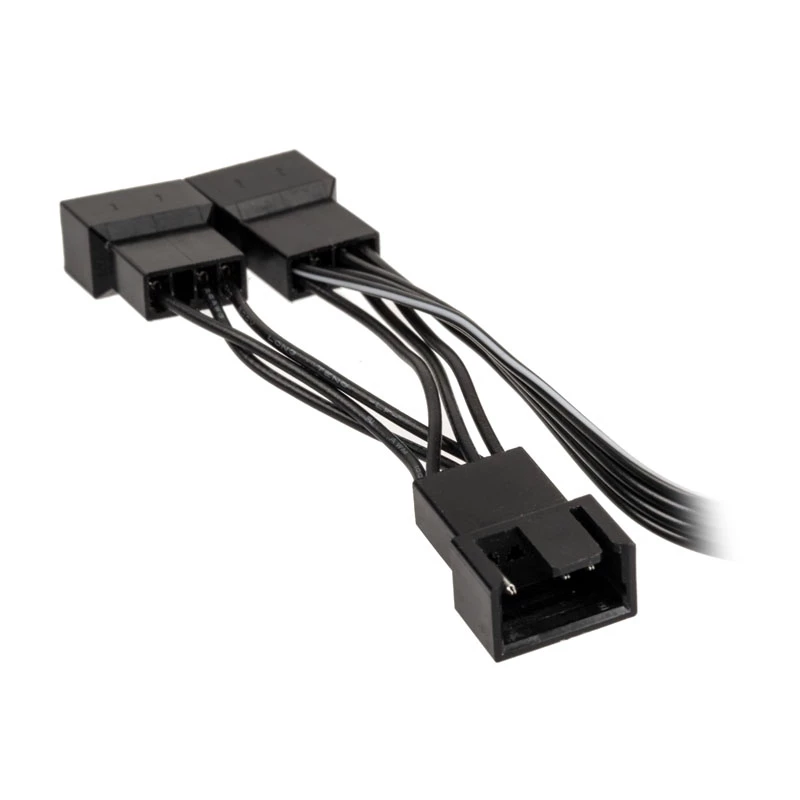 Ventiliatoriaus PWM skirstytuvo kabelis Kolink 1-į-3, 4 kontaktų PWM, 0,35 m