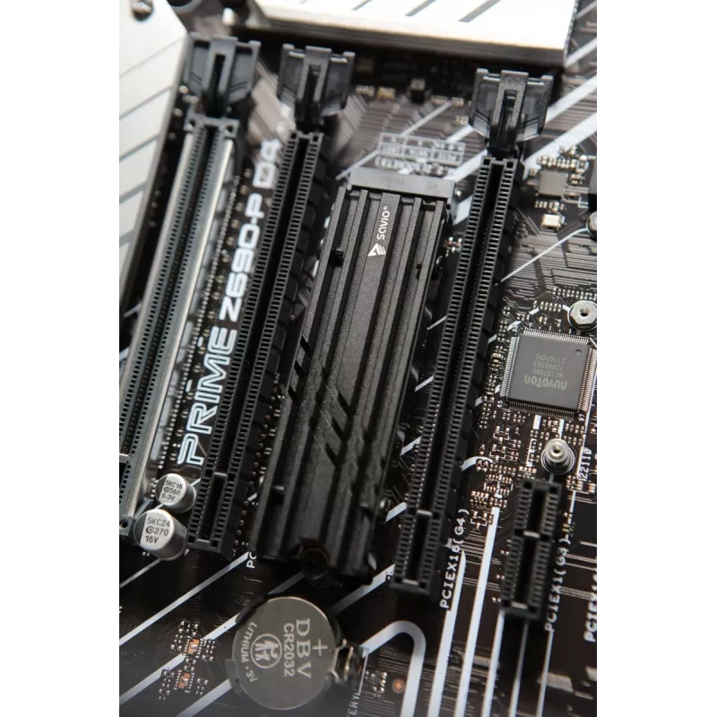 Oro aušintuvas SAVIO M.2 NVMe 2280 AK-60 juodas radiatorius 22x80 mm SSD