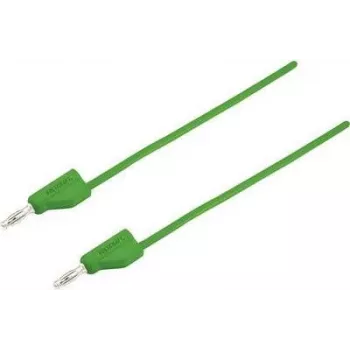VOLTCRAFT bandymo laidas [Kištukas 4 mm - Kištukas 4 mm] 5 m Žalias MSB-300 (MSB-300-5-GR)