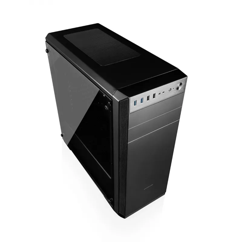 PC korpusas MODECOM Oberon Pro Midi Tower, grūdintas stiklas, microATX/ATX, 7 lizdai, 395 mm GPU, 2x3,5 colio + 3x2,5 colio nišos, USB 3.2 Gen1