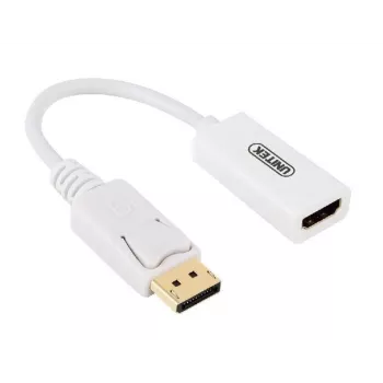 UNITEK Gold Plated DisplayPort DP to HDMI 4K UHD HDTV Male to Female Converter Adapter with Audio - Y-6332 Balta
