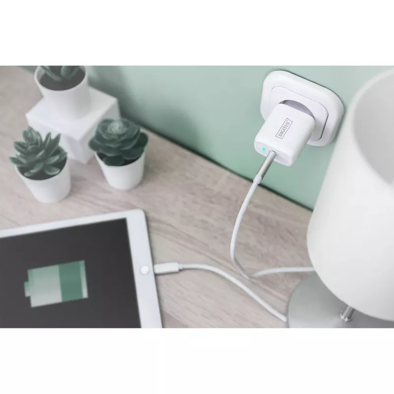 Digitus - Maitinimo šaltinis - 20 W - 3 A - PD 3.0 (USB-C) - Baltas (DA-10196)