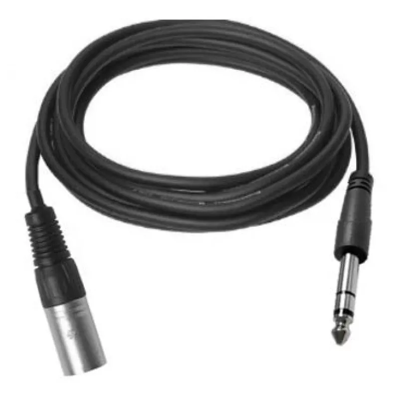 Vivolink PROAUDXLRJACKS1 garso kabelis 1 m XLR 6,35 mm TRS juodas