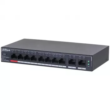 Dahua Technology SG4010P tinklo komutatorius valdomas L2 Gigabit Ethernet (10/100/1000) Power over Ethernet (PoE) juodas