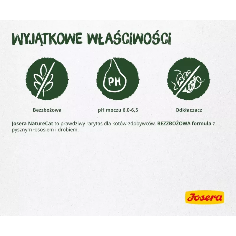 Sausas kačių maistas JOSERA NatureCat Adult Poultry & Salmon 2 kg, be grūdų, 33% baltymų, 20% riebalų