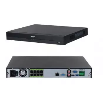 Dahua Technology WizSense DHI-NVR5208-8P-EI tinklo vaizdo registratorius 1U juoda