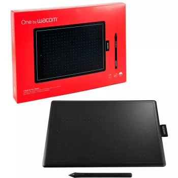 Wacom One by Medium graphic tablet Juoda, Raudona 2540 lpi 216 x 135 mm USB