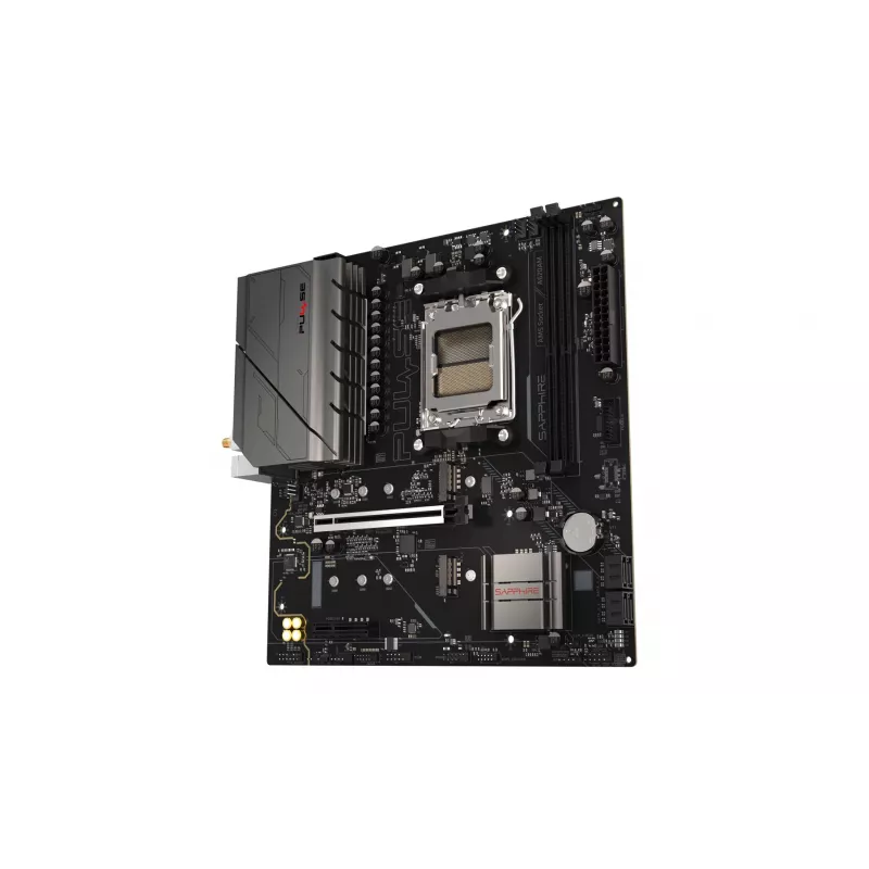 Motininė plokštė Sapphire PULSE A620AM (microATX) lizdas AM5, AMD A620A, DDR5, 2x DIMM, 64 GB, 2x M.2, Gigabit LAN