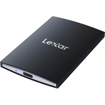 Nešiojamasis SSD Lexar SL500 1 TB – USB Type-C, USB 3.2 Gen 2x2, iki 2000 MB/s, aliuminio korpusas, 0,043 kg, juodas
