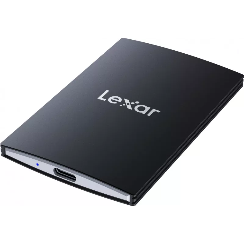 Nešiojamasis SSD Lexar SL500 1 TB – USB Type-C, USB 3.2 Gen 2x2, iki 2000 MB/s, aliuminio korpusas, 0,043 kg, juodas