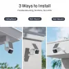 Safemo SC1 SolarCam, 4K UHD vaizdo įrašas, 8× priartinimas, 132° vaizdas, naktinis matymas, „Wi-Fi“ 2,4 GHz, 1,5 W saulės, balta