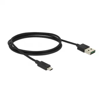 USB kabelis DeLOCK 83844 USB 2.0 1 m USB A Mikro-USB B juodas