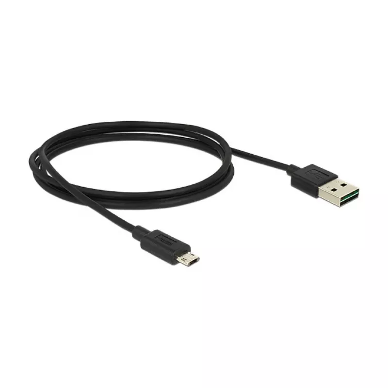 USB kabelis DeLOCK 83844 USB 2.0 1 m USB A Mikro-USB B juodas