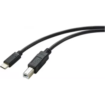 Renkforce RF-5720420 USB kabelis 2 m USB 2.0 USB C USB B juodas (RF-5720420)