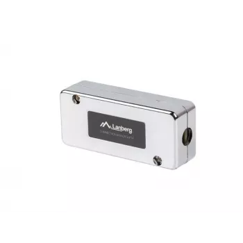 LANBERG tinklo jungiamoji dėžutė PLC-6SL1-S, Cat6 S/FTP (S-STP), sidabrinė, 82×35×23 mm