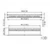 METZ CONNECT BTR E-DAT modulis 24x8(8) - korekcinis skydelis - 1U - 24 prievadai (130921-00-E)