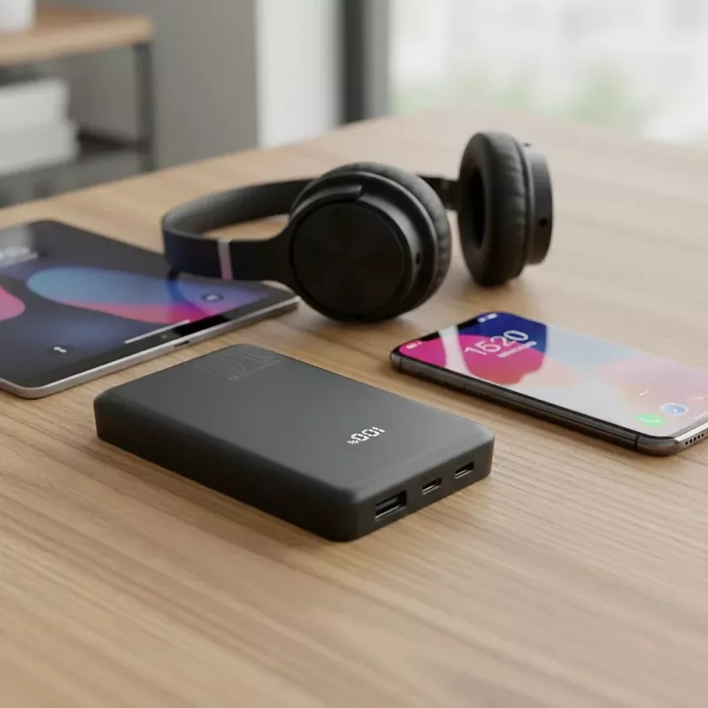 Nešiojamoji išorinė baterija everActive EB-11QB 10 000 mAh, 2× USB-C 20W (QC4.0)