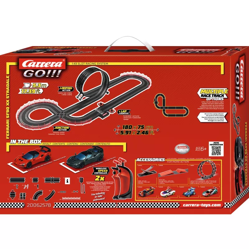 Slotinių automobilių rinkinys CARRERA Ferrari SF90 XX Stradale belaidis – Carrera GO!!!