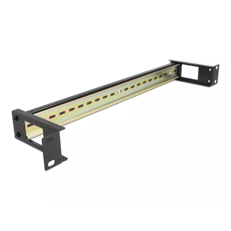 DIN bėgelio panelė DeLOCK 67031 Juoda Metalinė 19 colių 482,6 mm