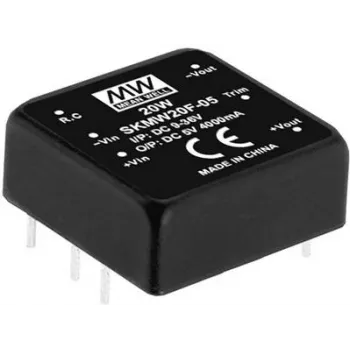 Maitinimo adapteris MEAN WELL SKMW20G-05 20W Įvestis 18-75V Išvestis 5V
