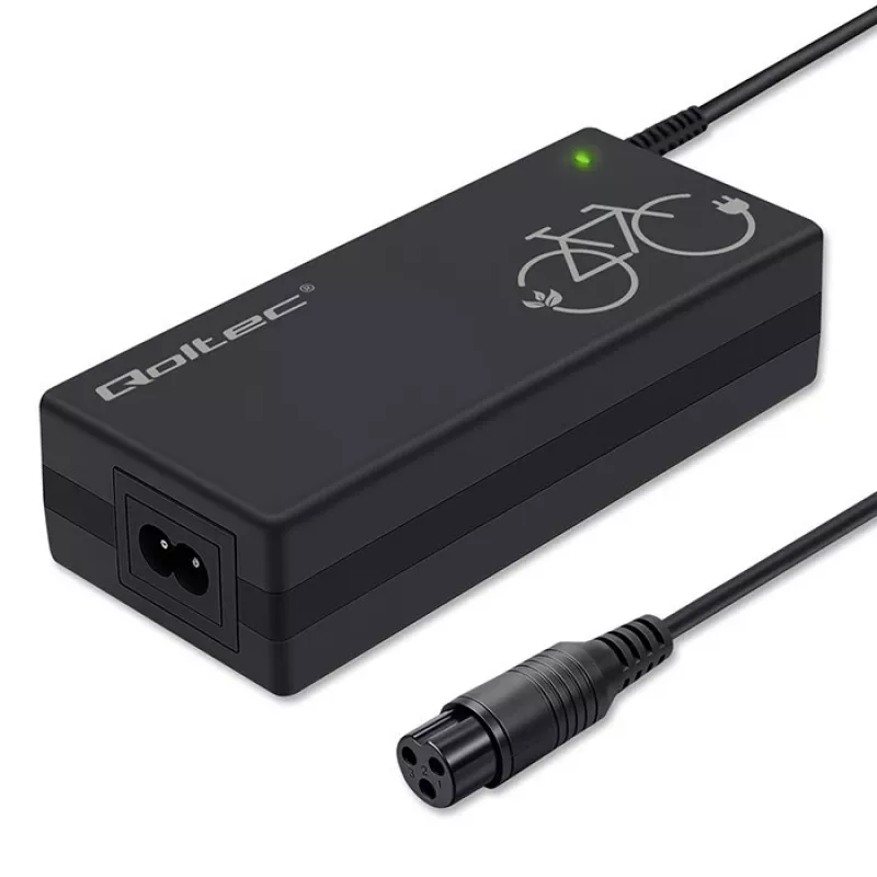 Akumuliatoriaus įkroviklis QOLTEC Charger for ebike 36V 42V 2A 3P GX16