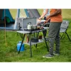 Camping Kitchen 2 Multi Cook Plus, dujinė viryklė Pilka, 2 kaitvietės 2x1,8 kW + kepimo plokštė 0,9 kW, modelis 2025