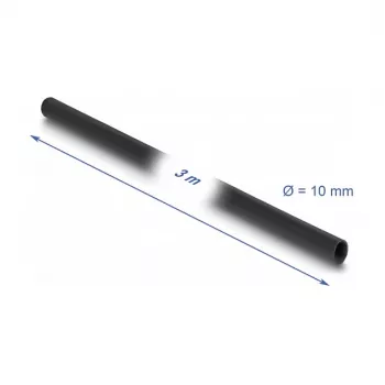 DeLOCK PVC izoliacinė mova 3 m x 10 mm juoda - PVC medžiaga - -40 iki 105 °C
