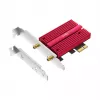 Vidinė WLAN Bluetooth tinklo plokštė Cudy WE9300S PCIe, Wi‑Fi 7 (802.11be) Tri‑band 2.4/5/6 GHz, 5765 Mbit/s, Bluetooth 5.4, išorinė 2x2 antena
