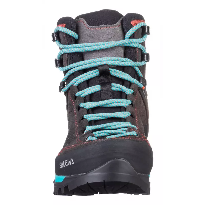 Salewa MTN Trainer Mid GTX moteriški suaugusiems juodi mėlyni odiniai zomšiniai Vibram WTC