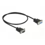 Nuoseklusis kabelis DeLOCK 86613 juodas 0,5 m RS-232