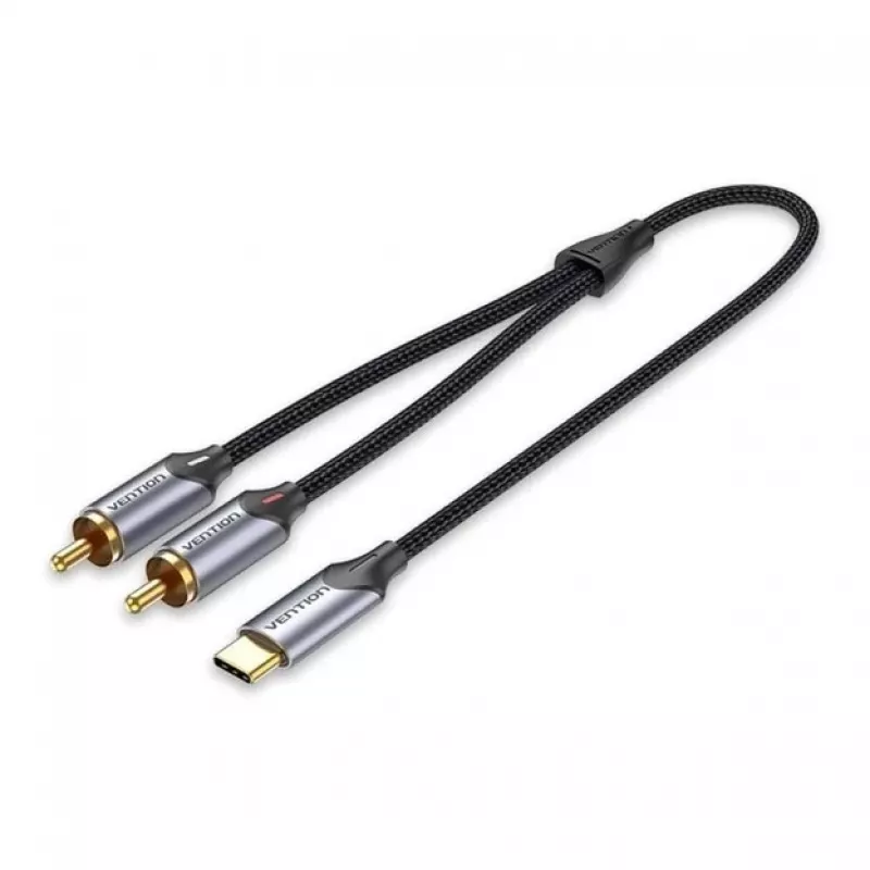 Vention USB-C į 2RCA vyrišką garso kabelį, 2 m