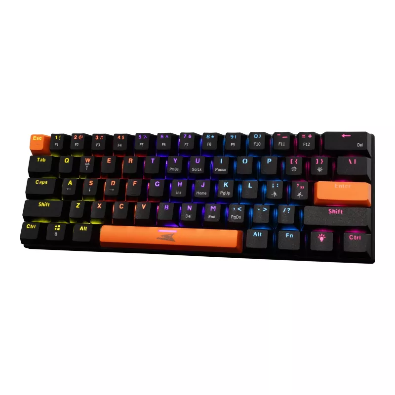 Mechaninė klaviatūra Baracuda Dolphin Juoda US išdėstymu su Blue jungikliais