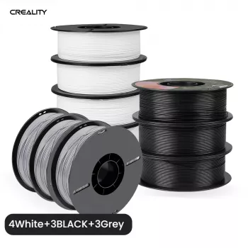 3D spausdintuvo gija Creality PLA+ 1.75 mm balta pilka 1 kg