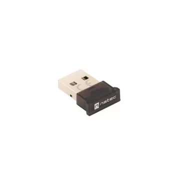 BLE švyturys NATEC NBD-2003 USB Bluetooth 5.0 adapteris — juodas, 20 m veikimo nuotolis, USB Type-A
