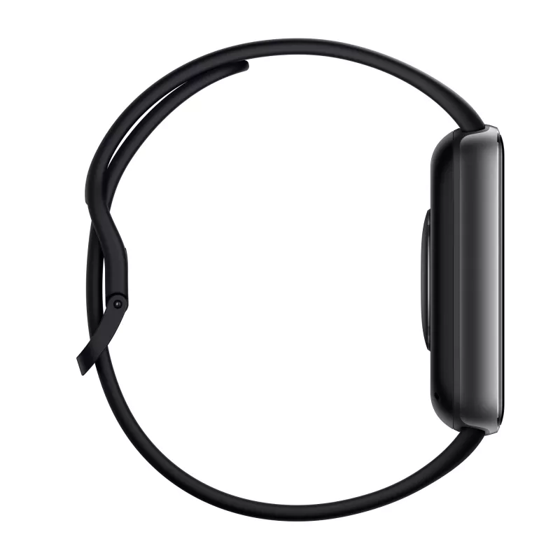 Išmanusis laikrodis „Xiaomi Watch 5“ stačiakampis, 2,07 colio AMOLED ekranas, juodas korpusas, juodas TPU dirželis, 47,5 mm, 5 ATM